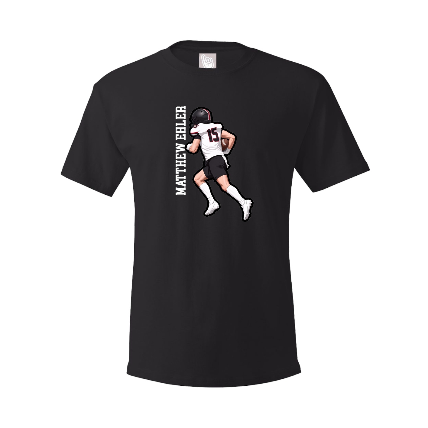 Tee — Name Vertical in Black