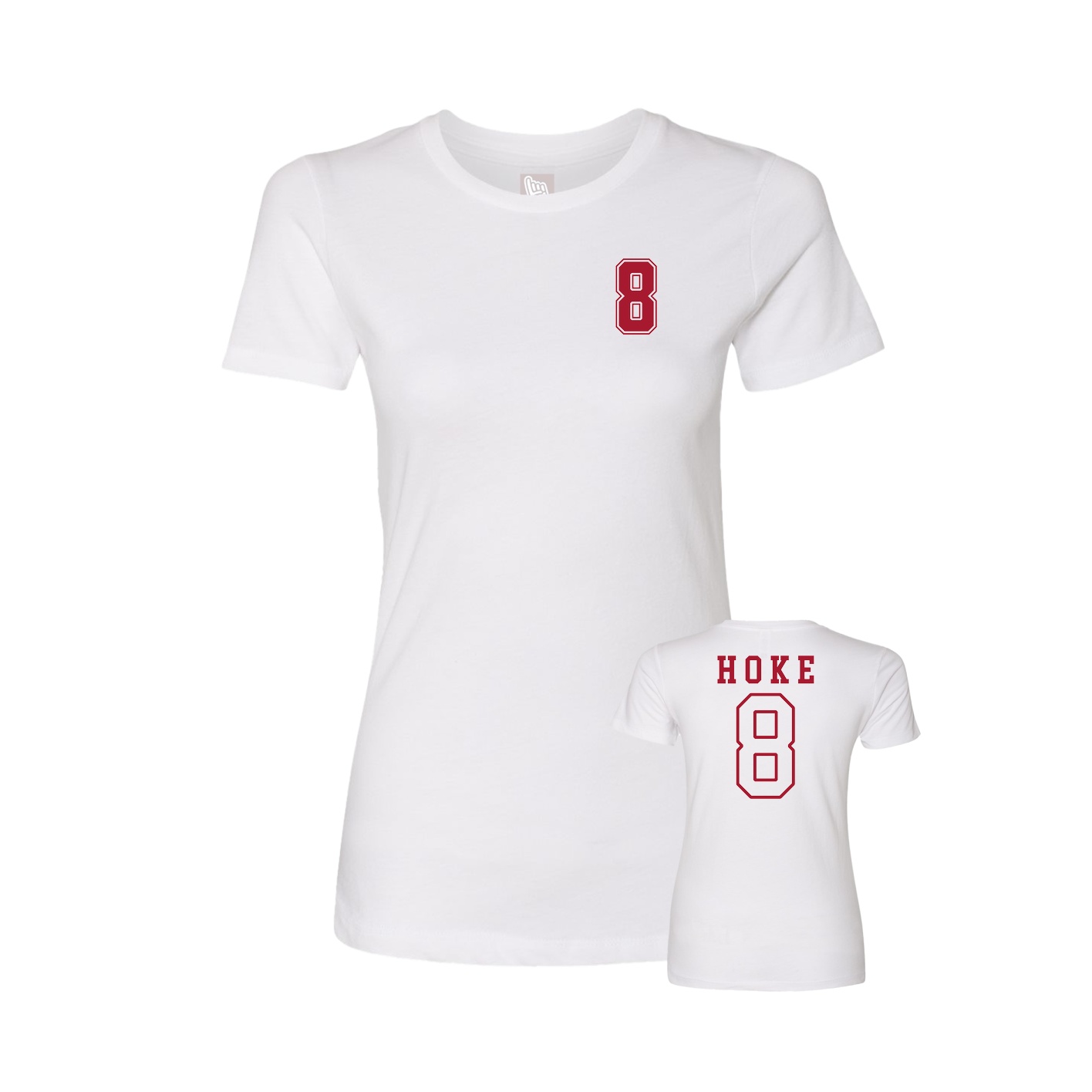 Womens Tee — Chest Back in White