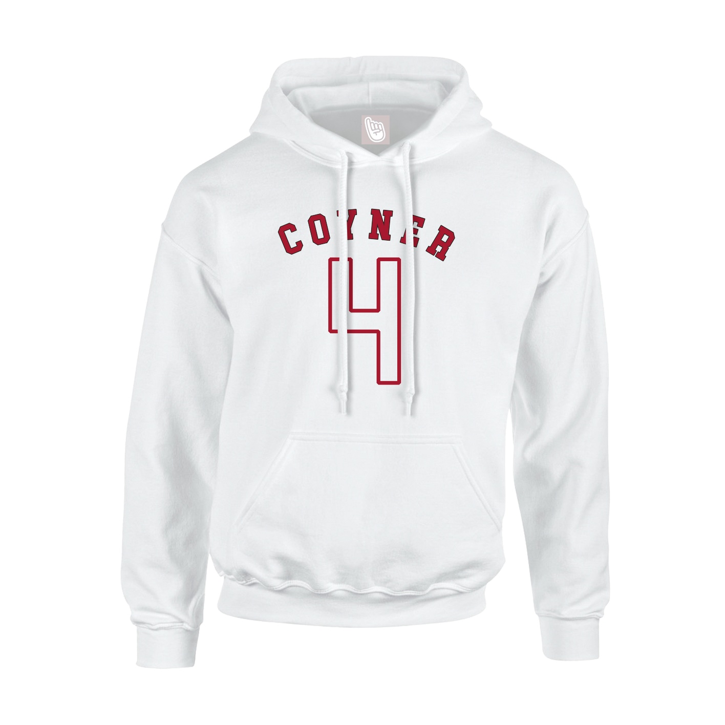 Youth Hoodie — Shirsey Arch in White