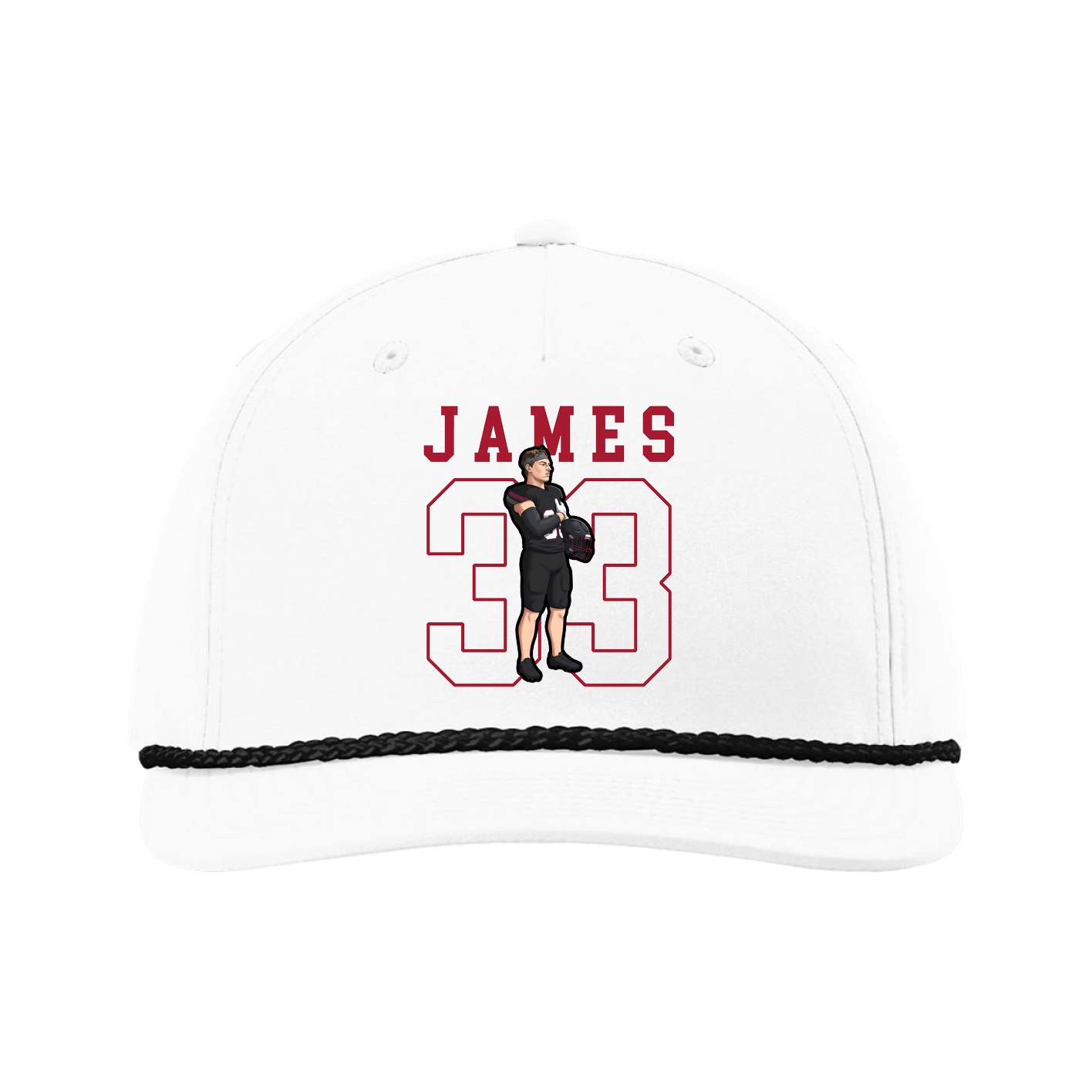 Five-Panel Classic Rope Cap — Shirsey in White