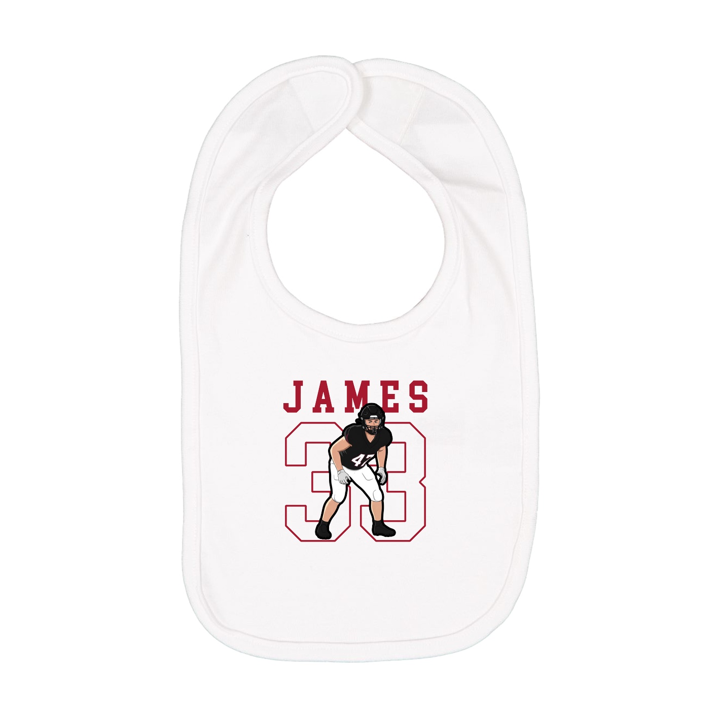 Infant Bib — Shirsey in White