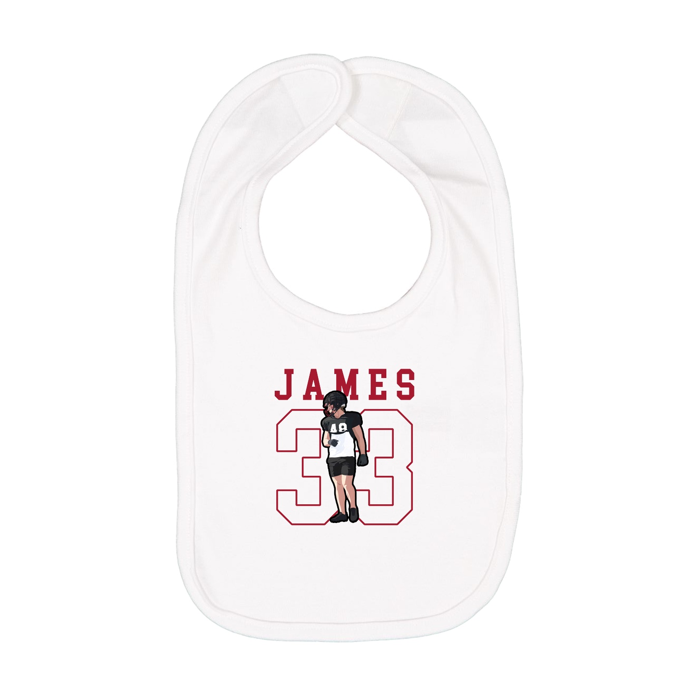 Infant Bib — Shirsey in White