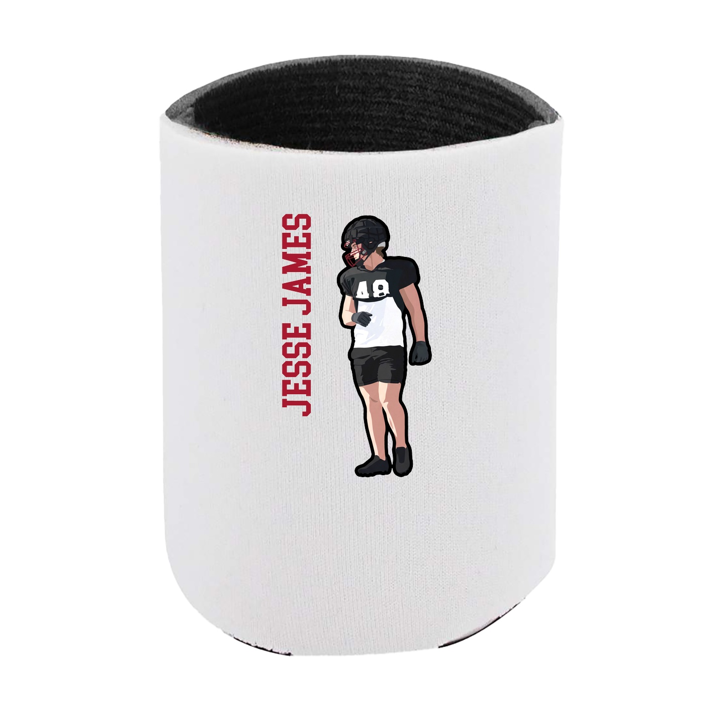 Can Holder — Name Vertical in White