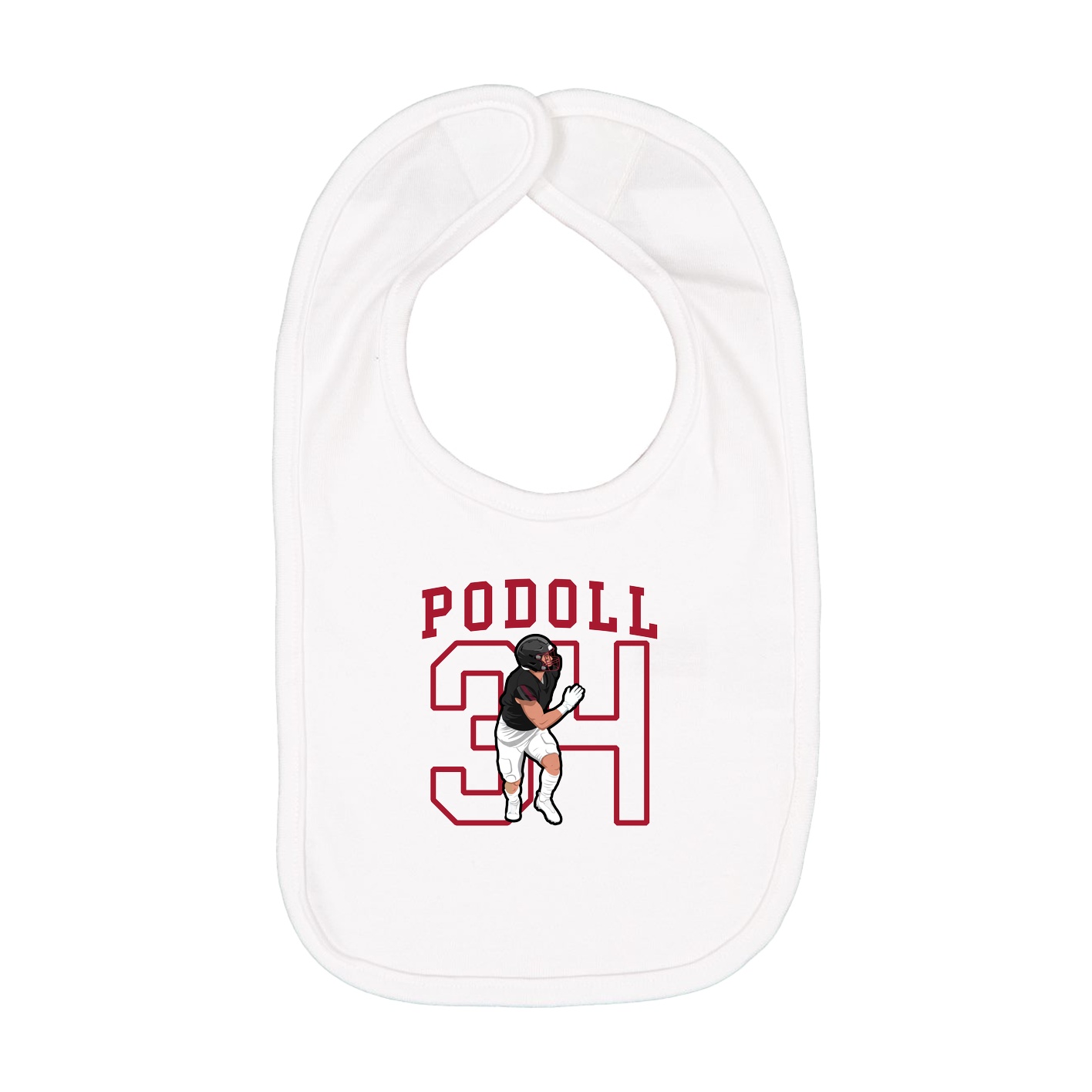 Infant Bib — Shirsey in White