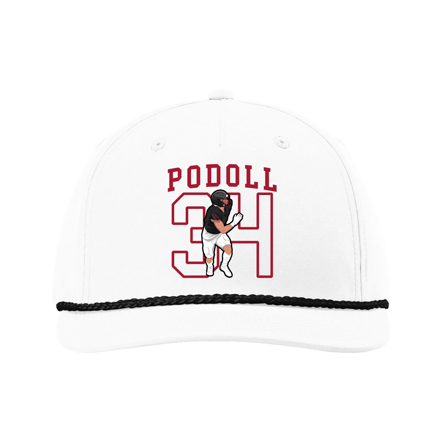 Five-Panel Classic Rope Cap — Shirsey in White