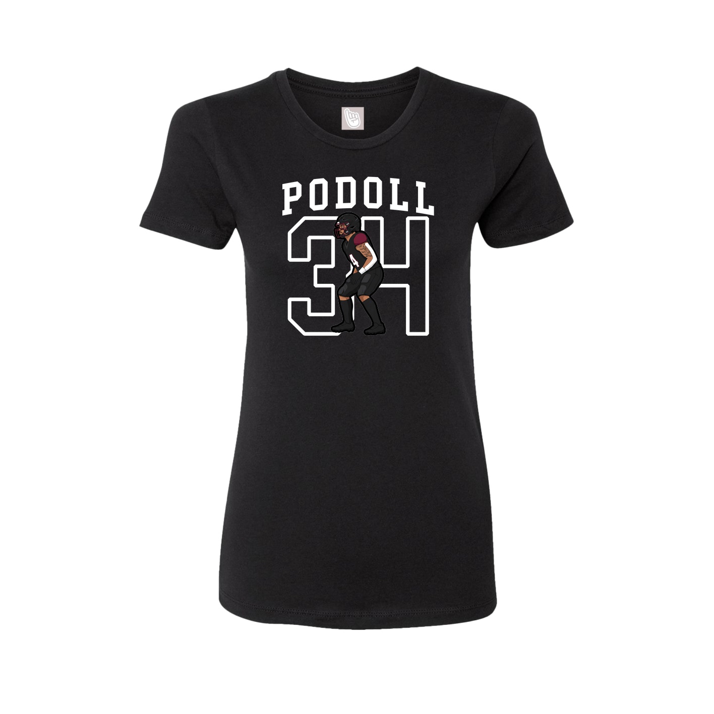 Fitted Women's Tee — Shirsey in Black