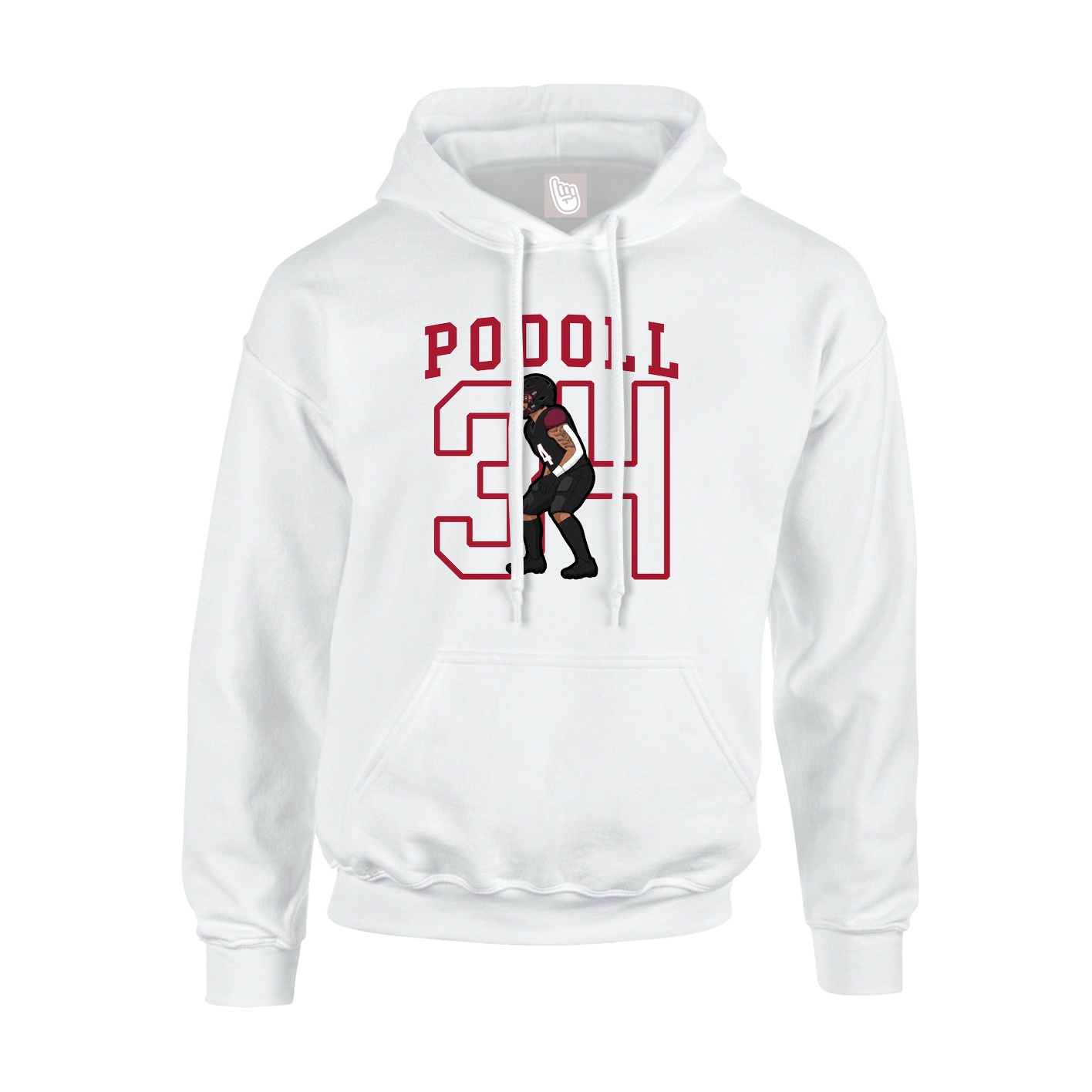 Hoodie — Shirsey in White