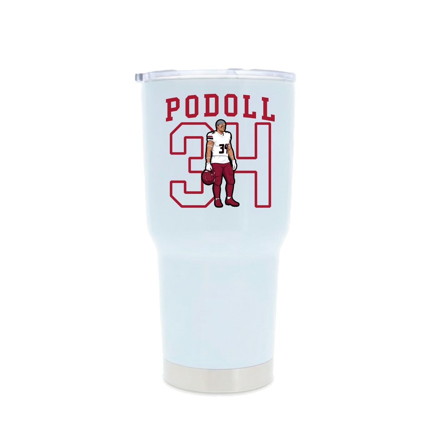 30oz Stainless Steel Tumbler — Shirsey in White