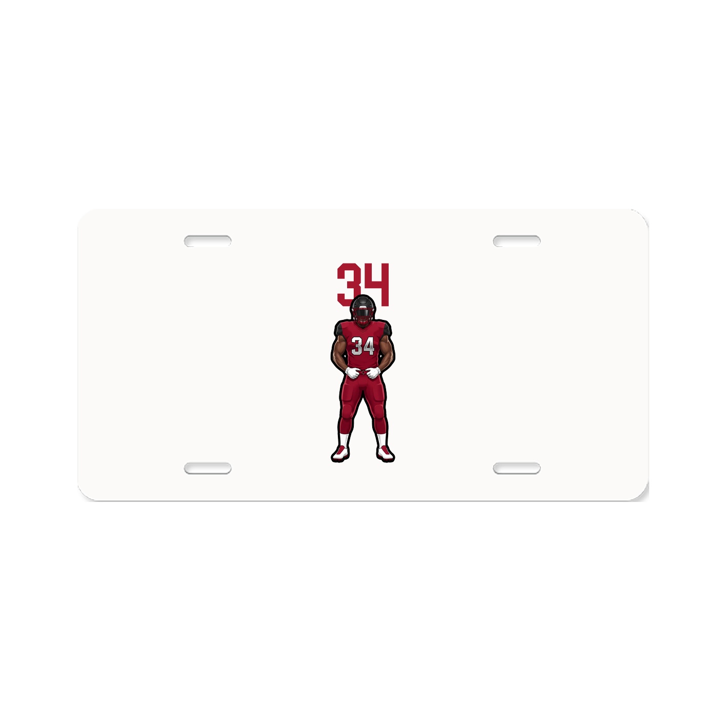 License Plate — Number Top in Classic