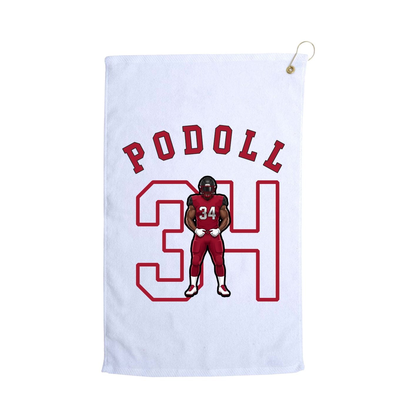 Golf Towel — Shirsey Arch in White