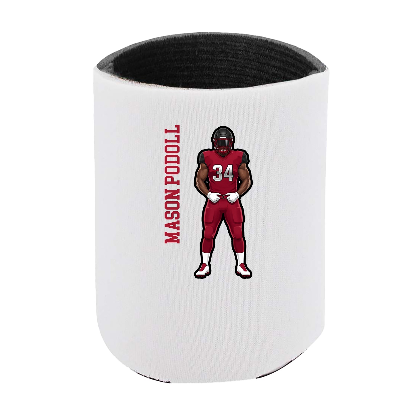 Can Holder — Name Vertical in White