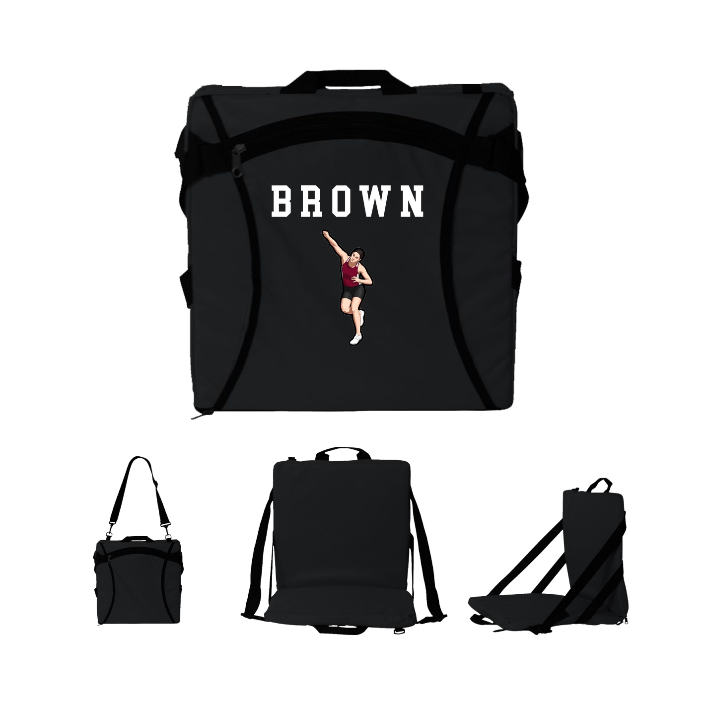 Folding Stadium Seat — Shirsey in Black