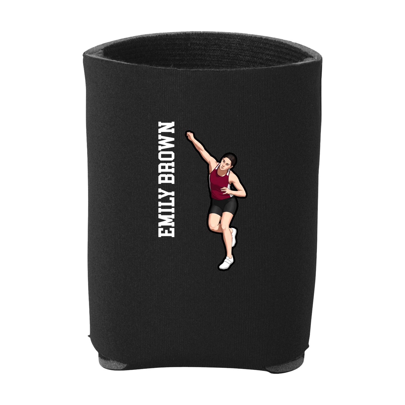 Can Holder — Name Vertical in Black