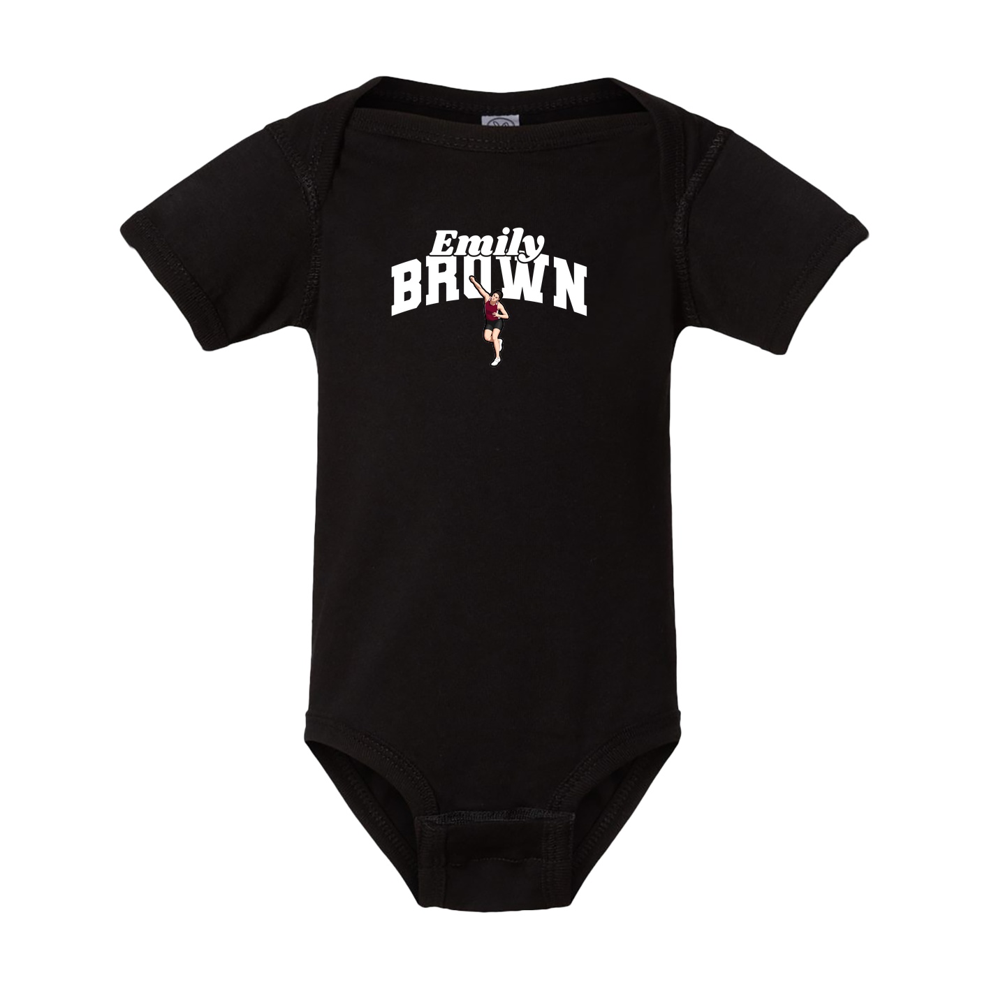 Baby Onesie — Signature Arch in Black