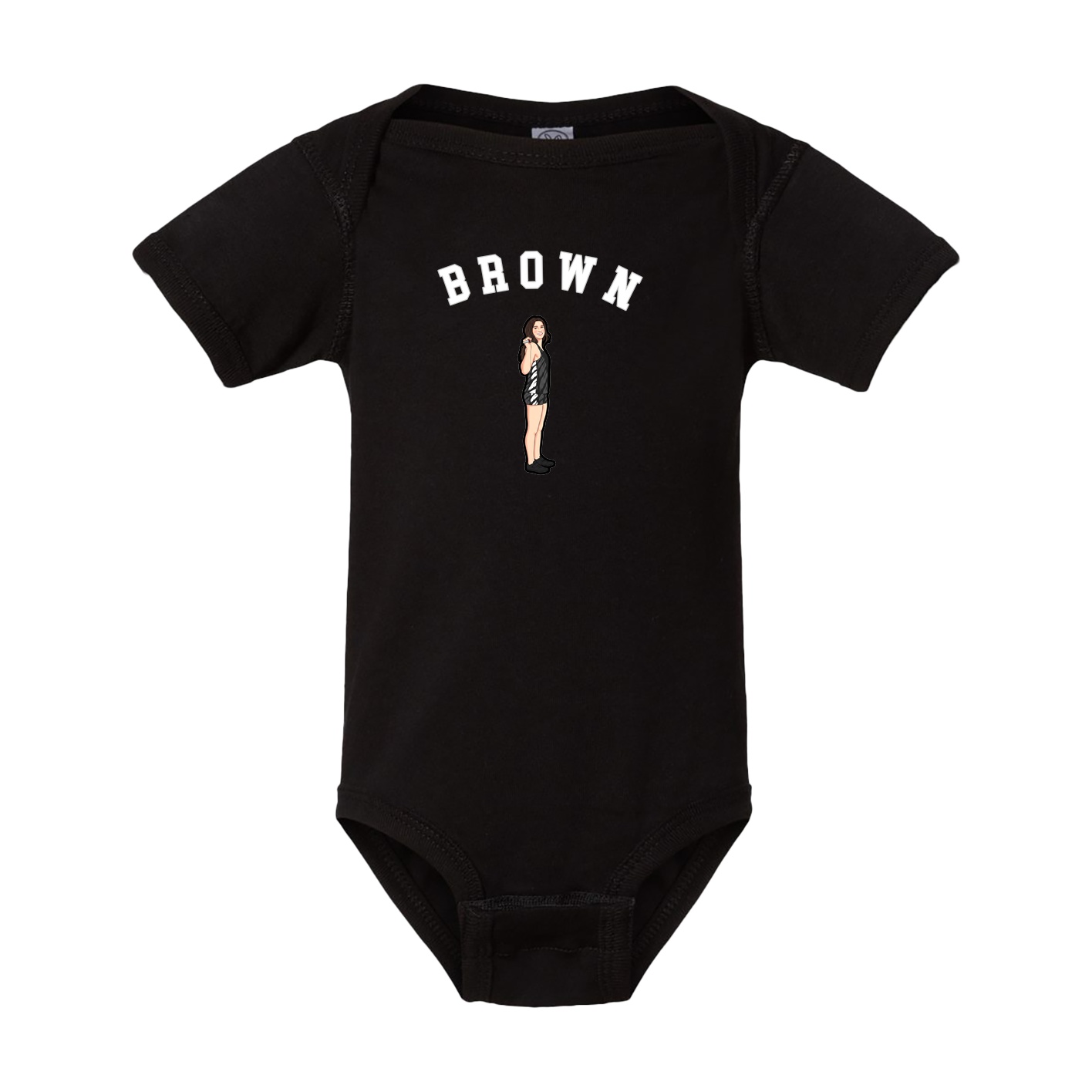 Baby Onesie — Shirsey Arch in Black