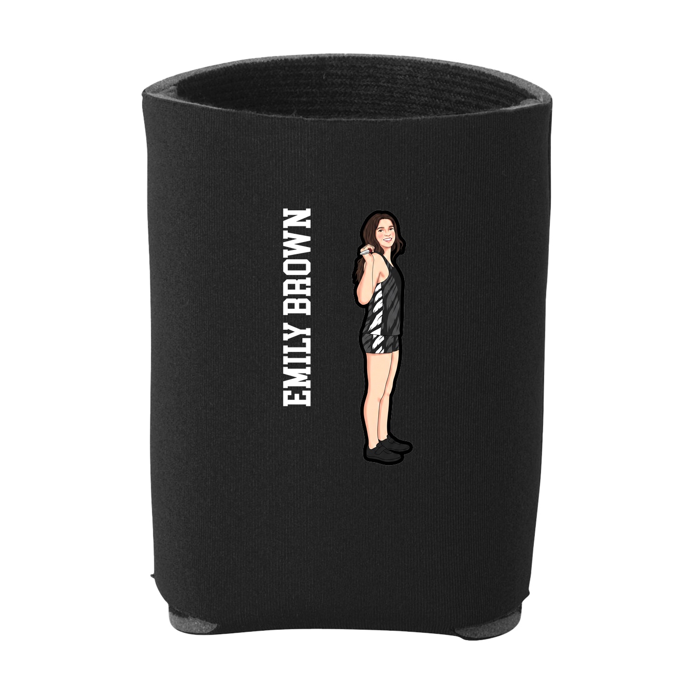 Can Holder — Name Vertical in Black
