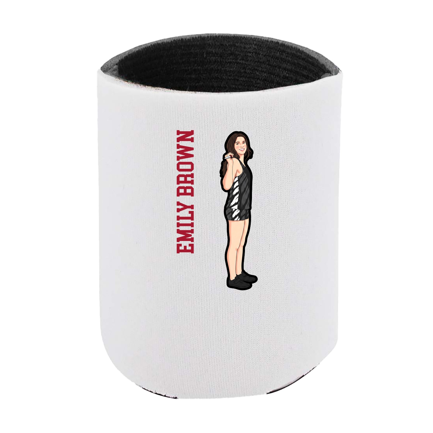 Can Holder — Name Vertical in White