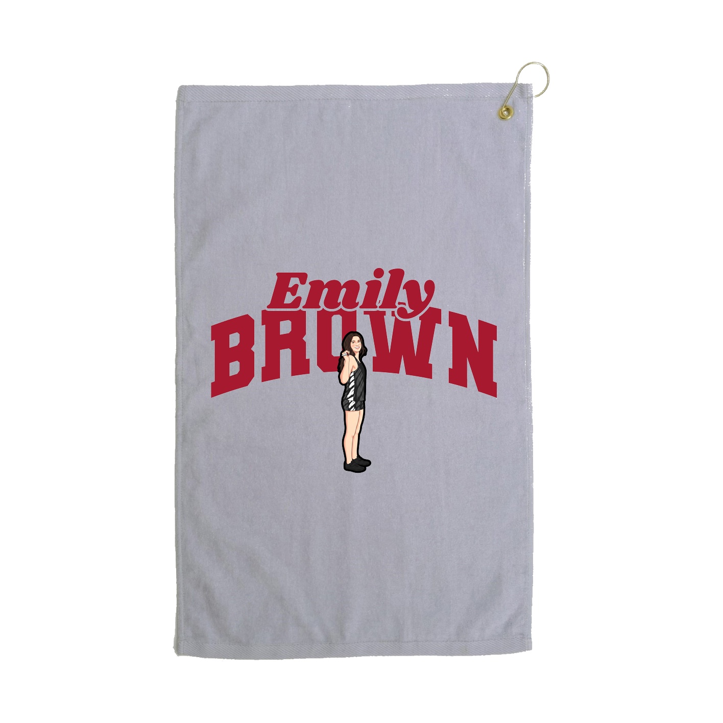 Golf Towel — Signature Arch in Grey