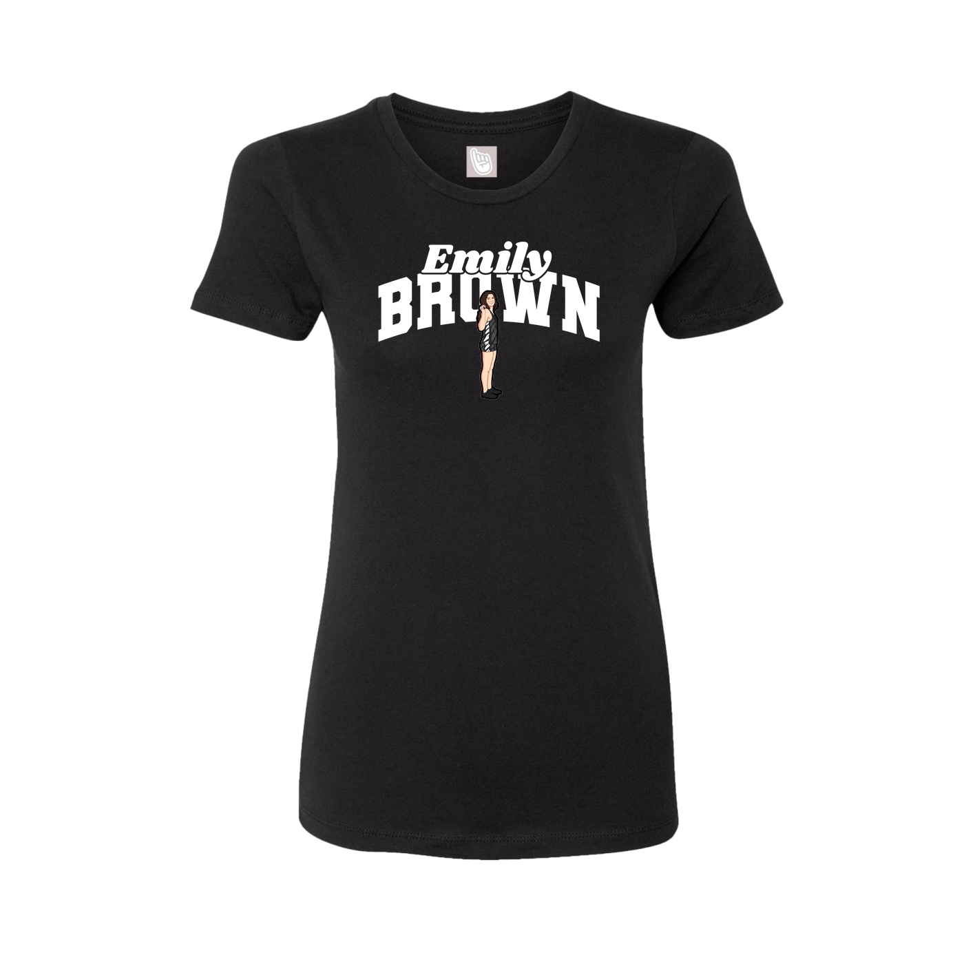 Womens Tee — Signature Arch in Black