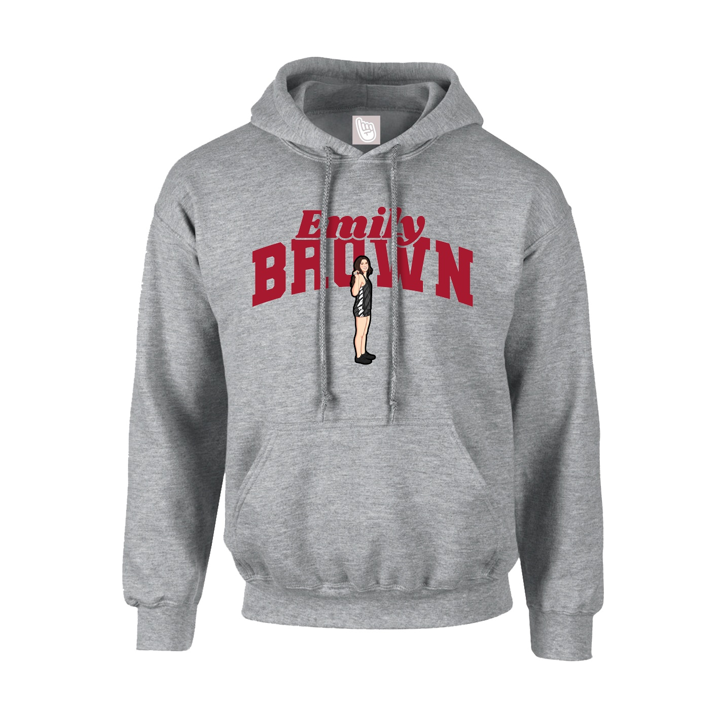 Hoodie — Signature Arch in Grey