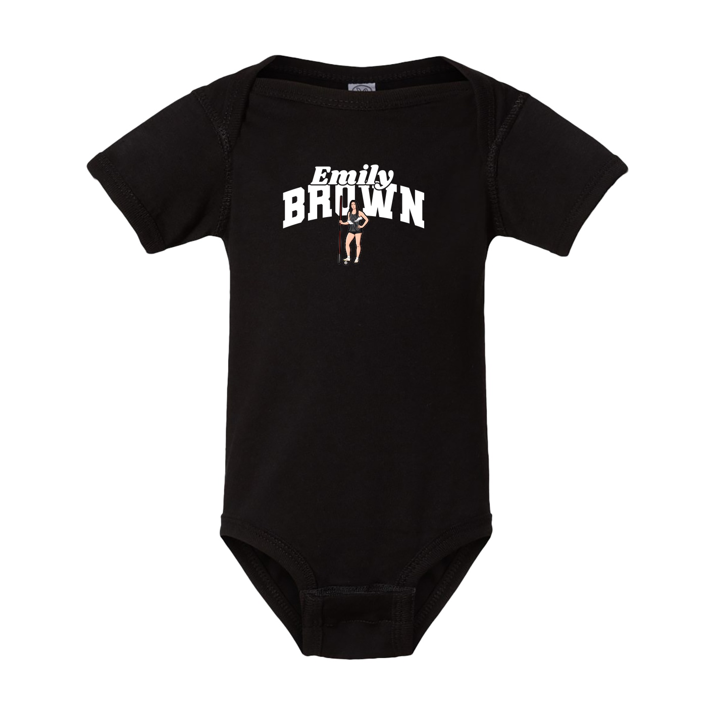 Baby Onesie — Signature Arch in Black