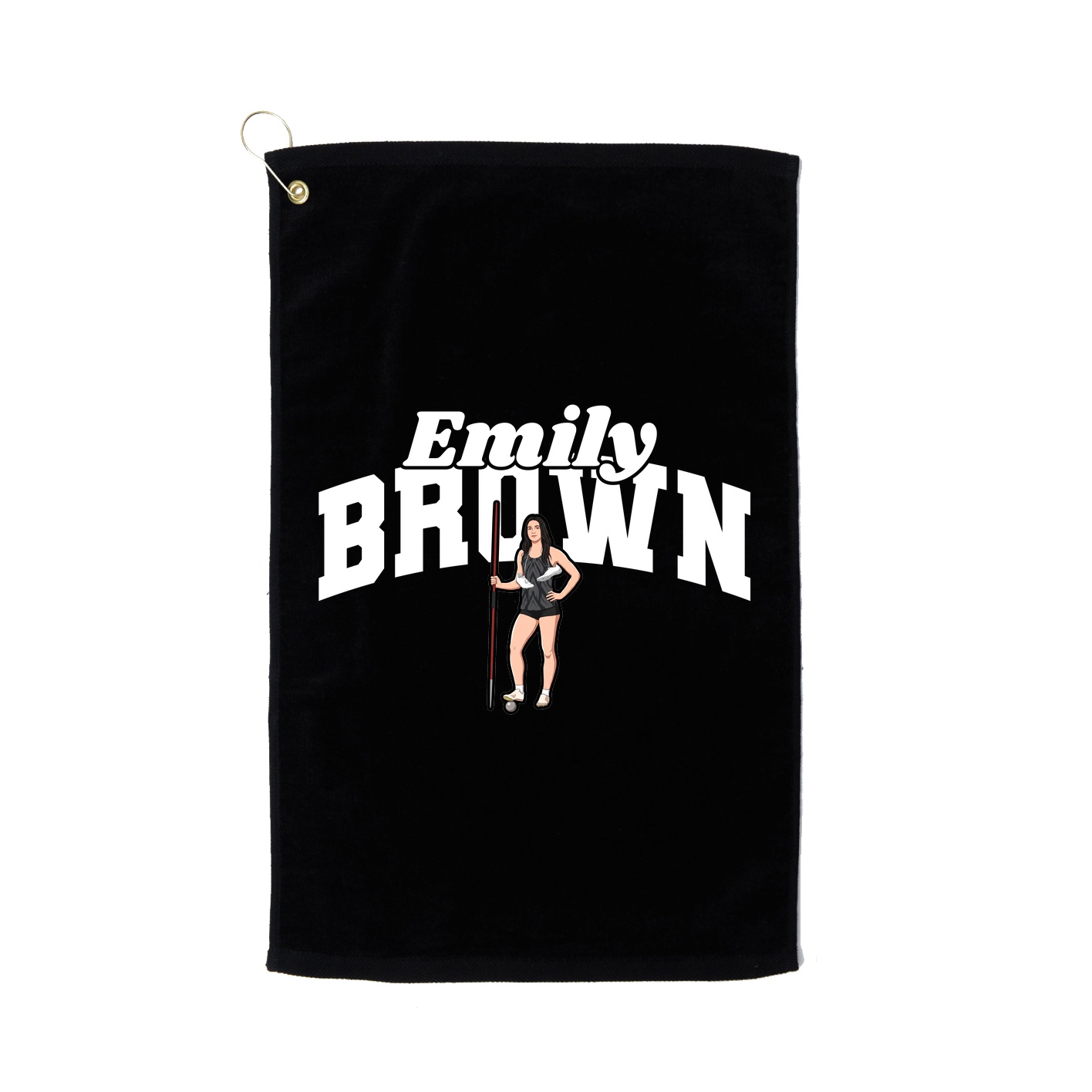Golf Towel — Signature Arch in Black