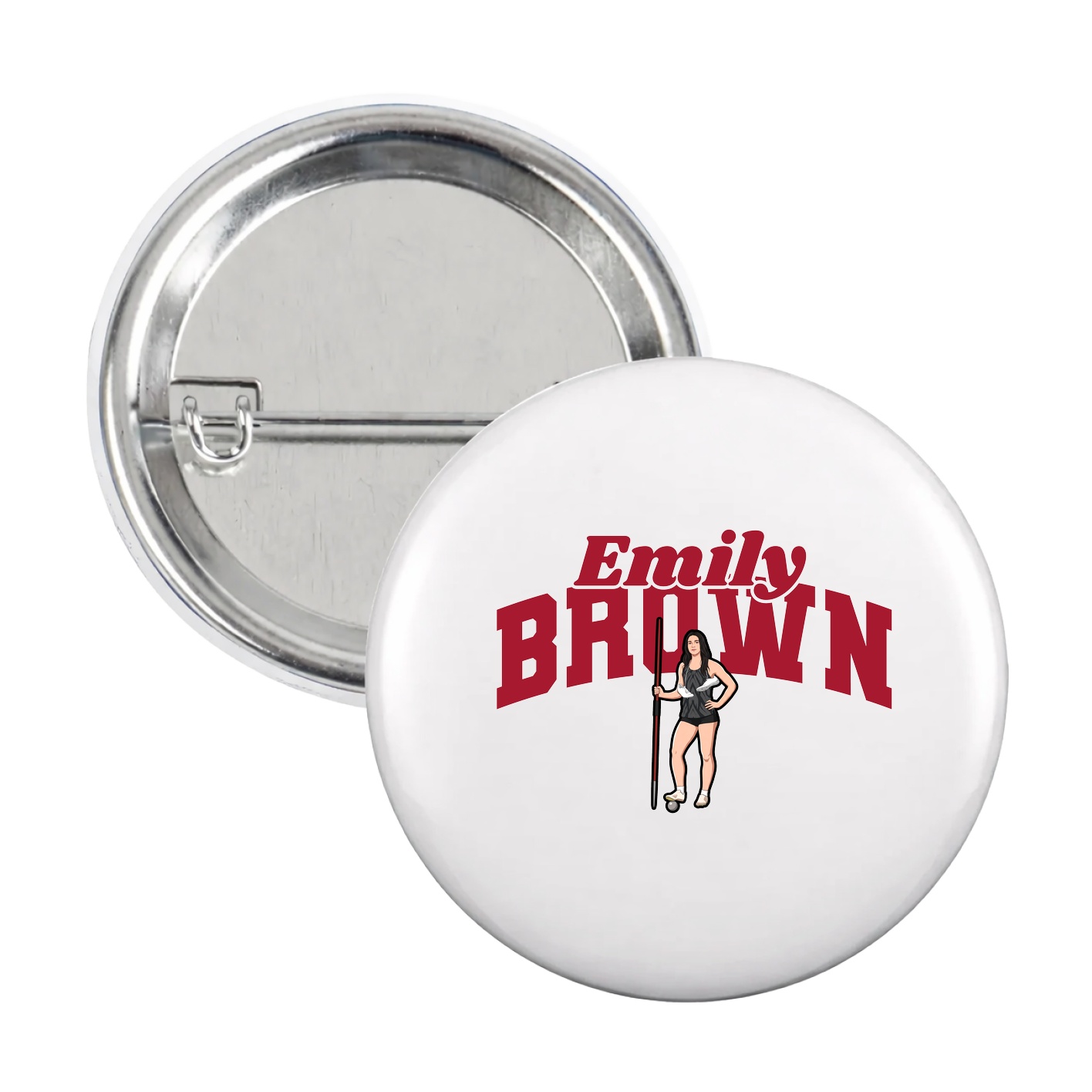Game Day Button — Signature Arch in White