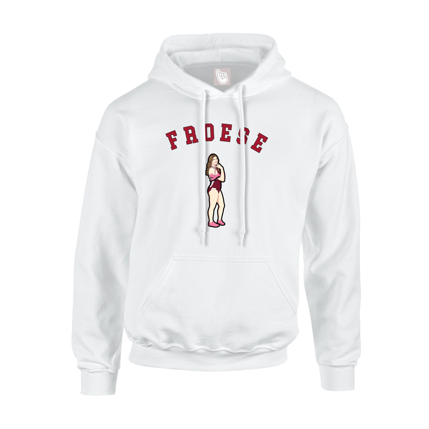 Youth Hoodie — Shirsey Arch in White