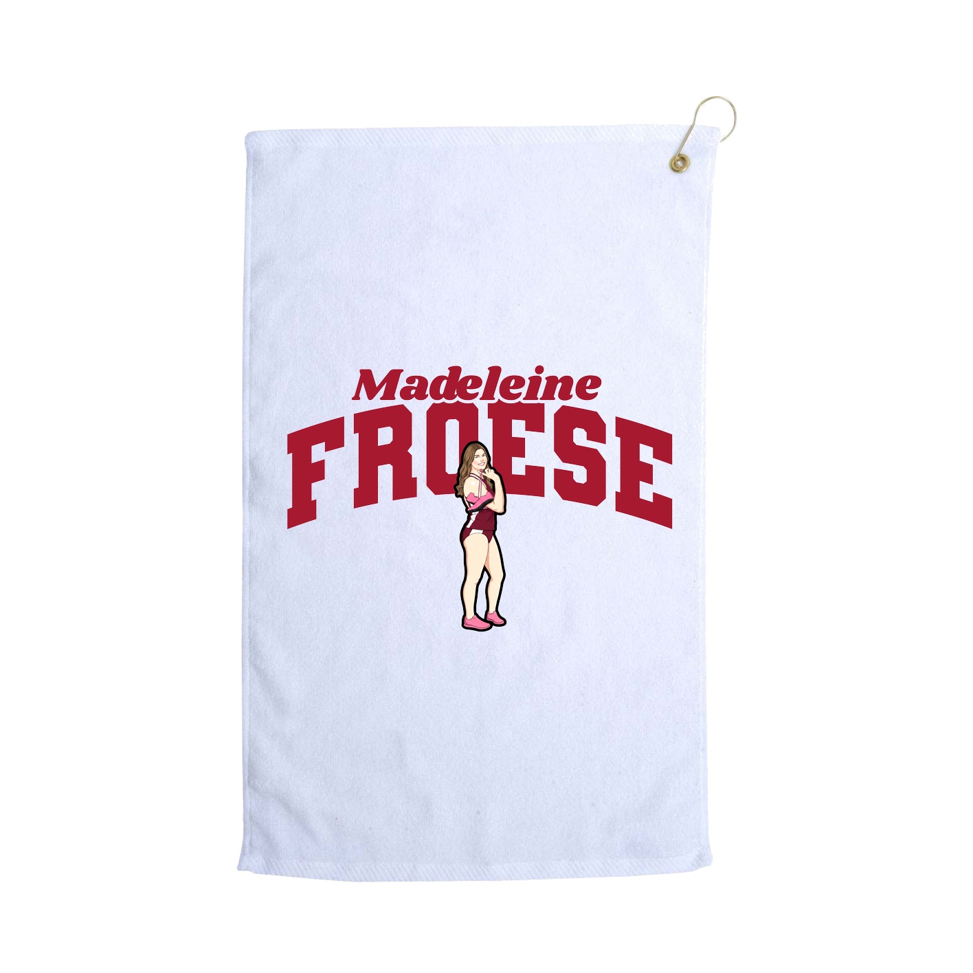 Golf Towel — Signature Arch in White