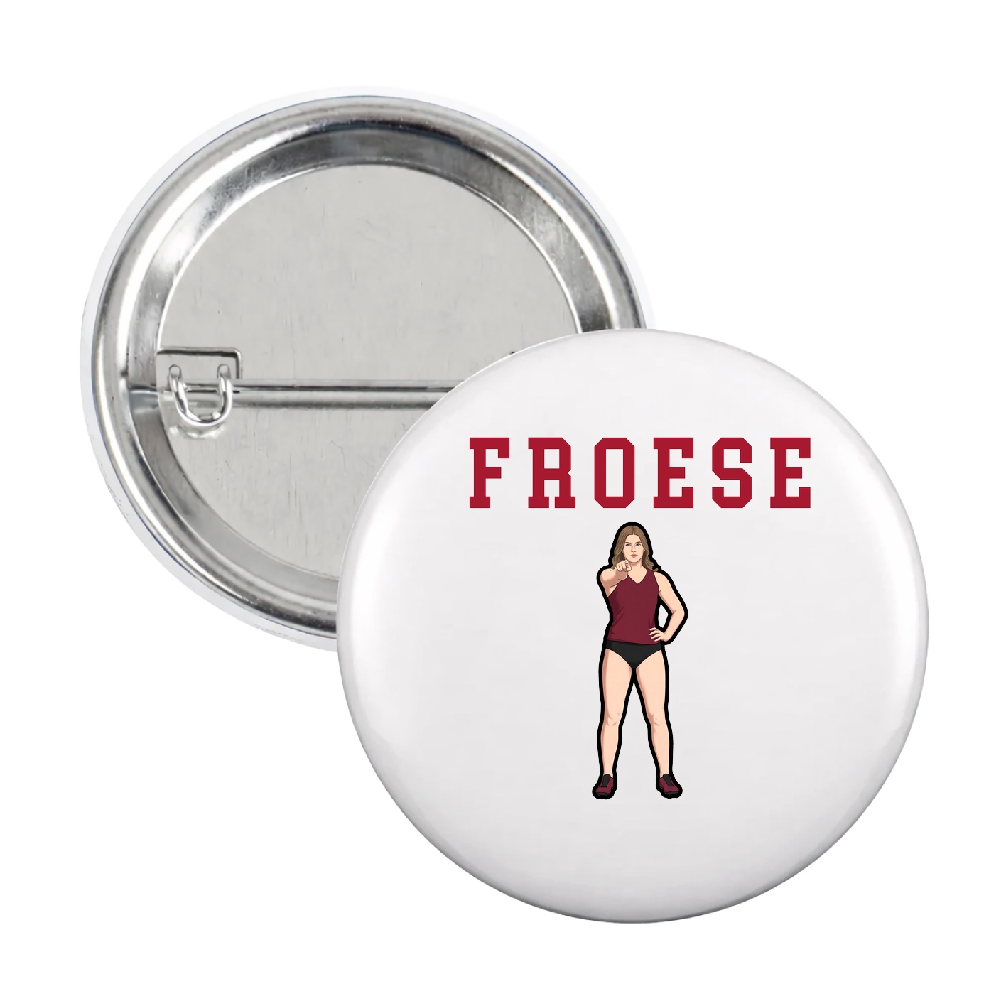 Game Day Button — Shirsey in White