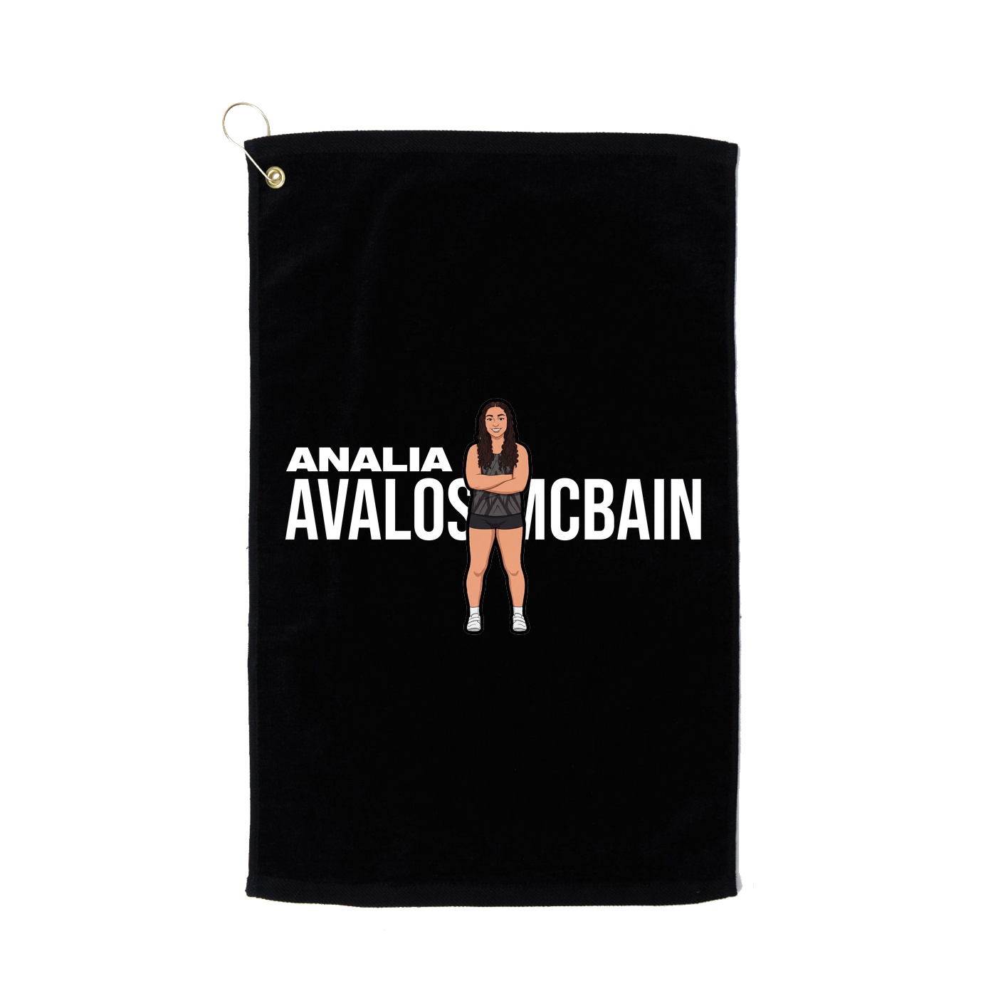Golf Towel — Player Name in Black
