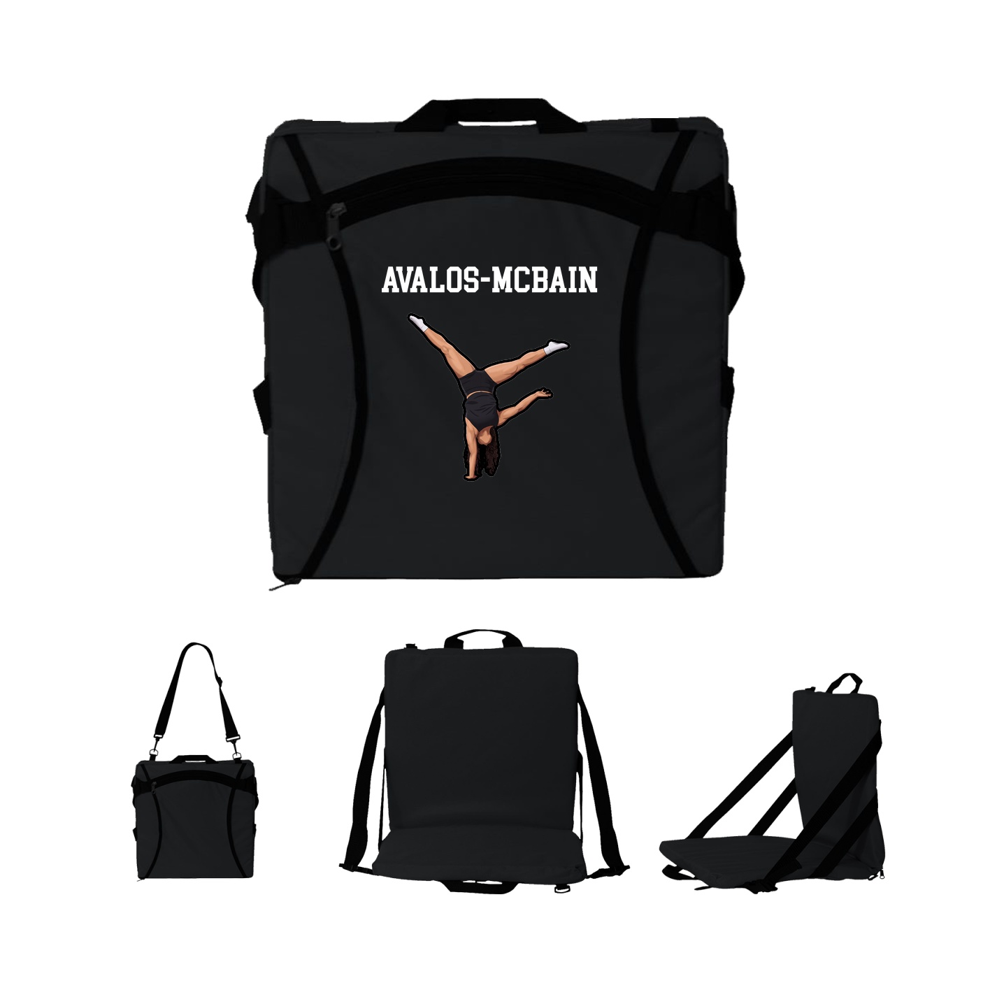 Folding Stadium Seat — Shirsey in Black