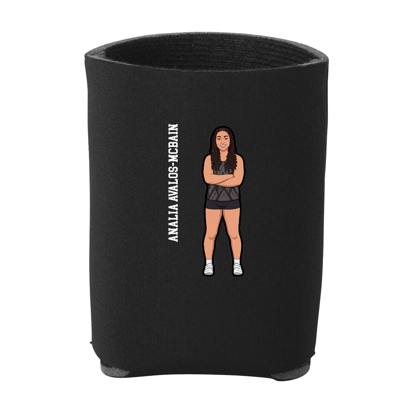 Can Holder — Name Vertical in Black