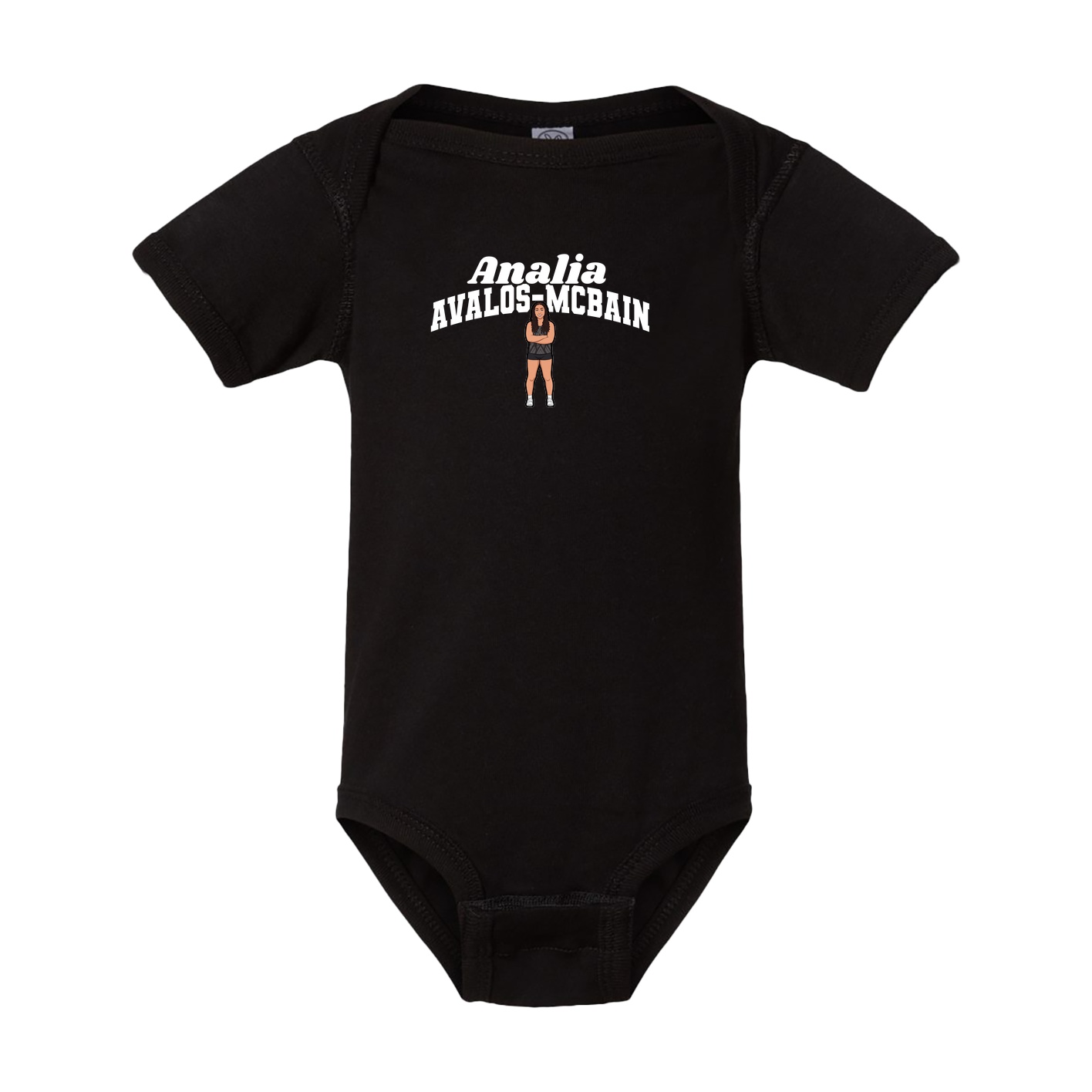 Baby Onesie — Signature Arch in Black