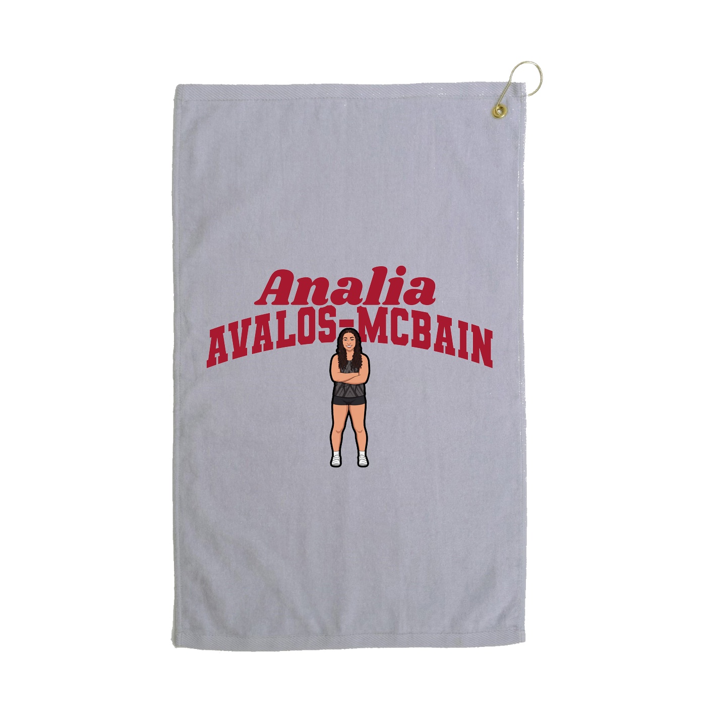 Golf Towel — Signature Arch in Grey