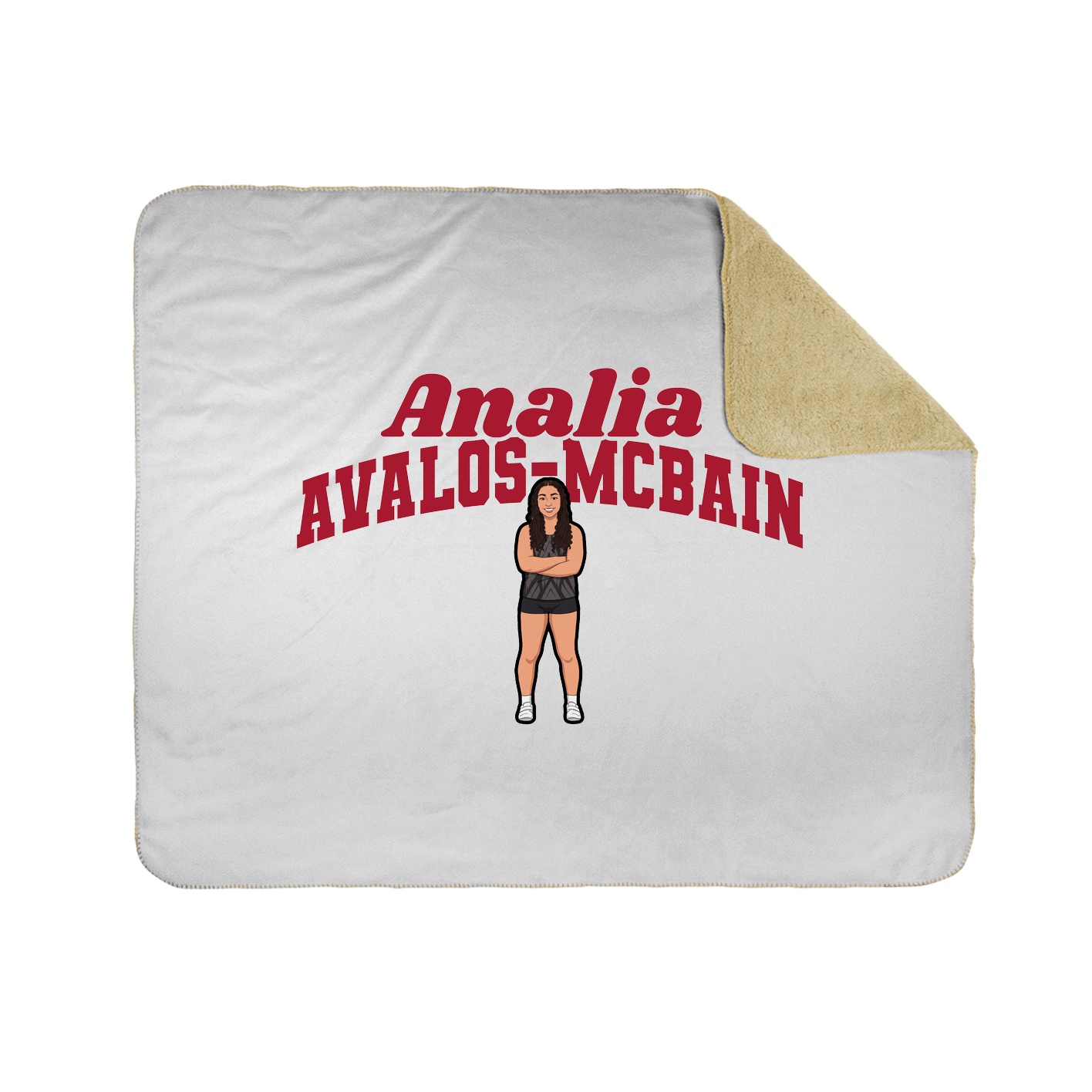 Throw Blanket — Signature Arch in White