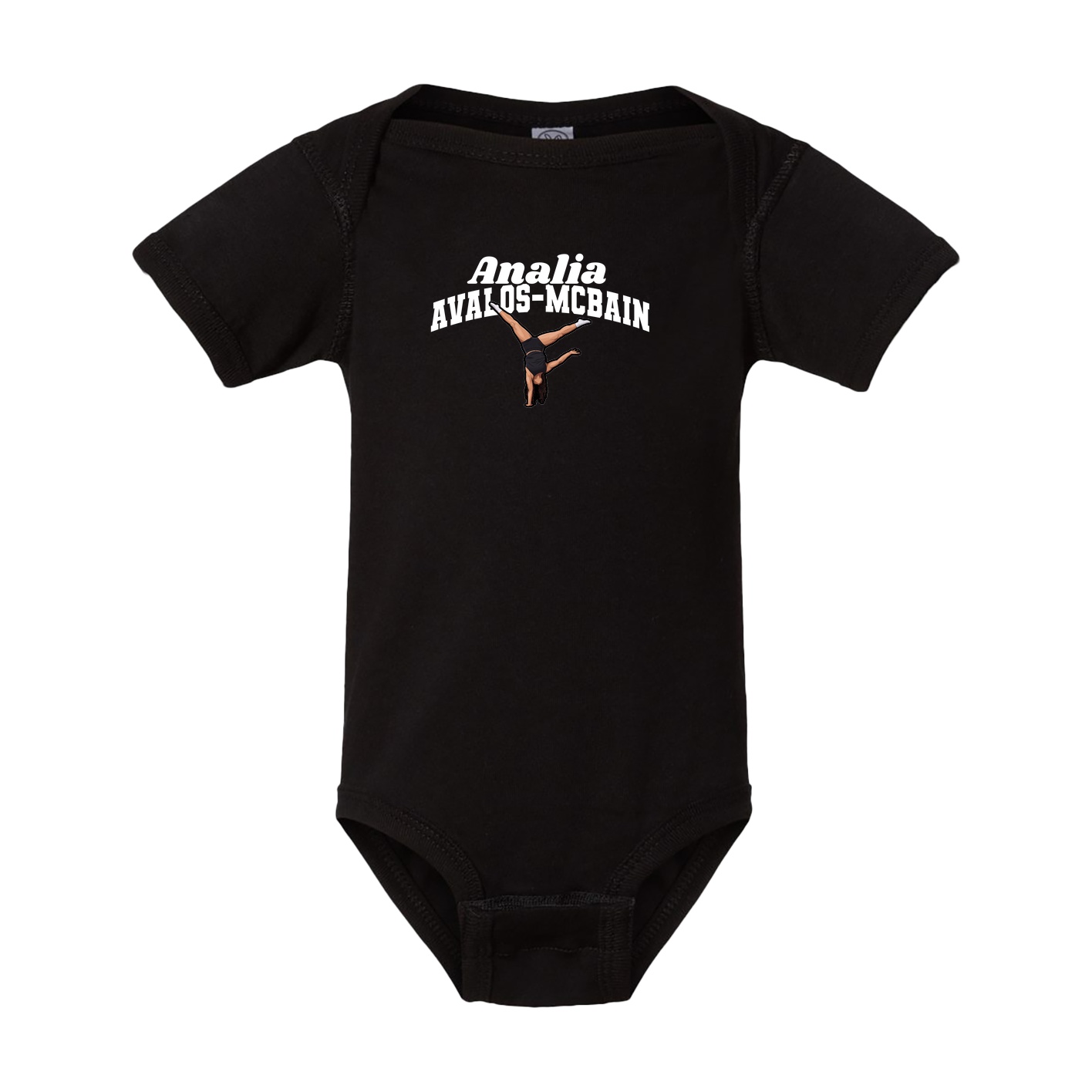 Baby Onesie — Signature Arch in Black