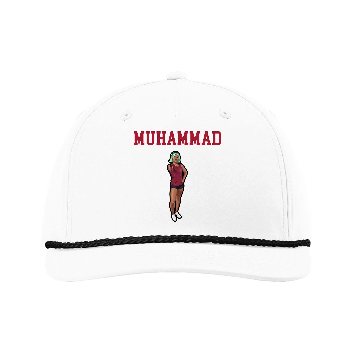 Five-Panel Classic Rope Cap — Shirsey in White