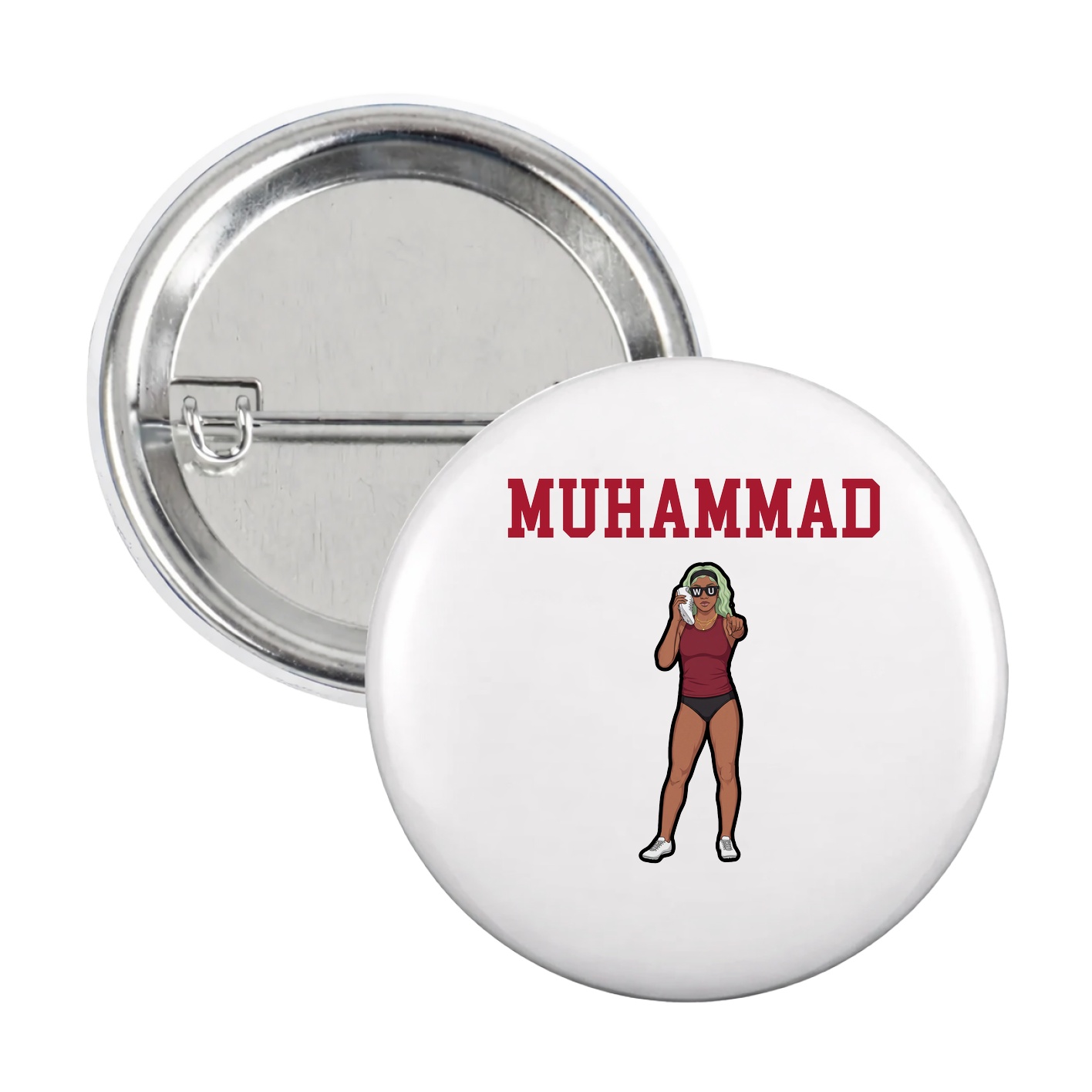 Game Day Button — Shirsey in White