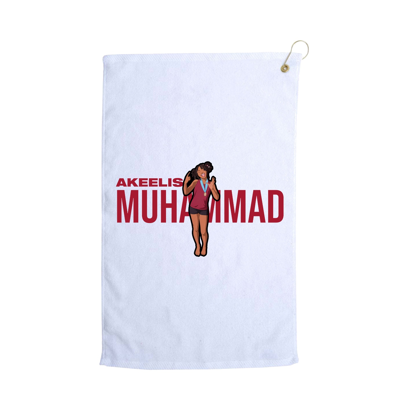 Golf Towel — Player Name in White