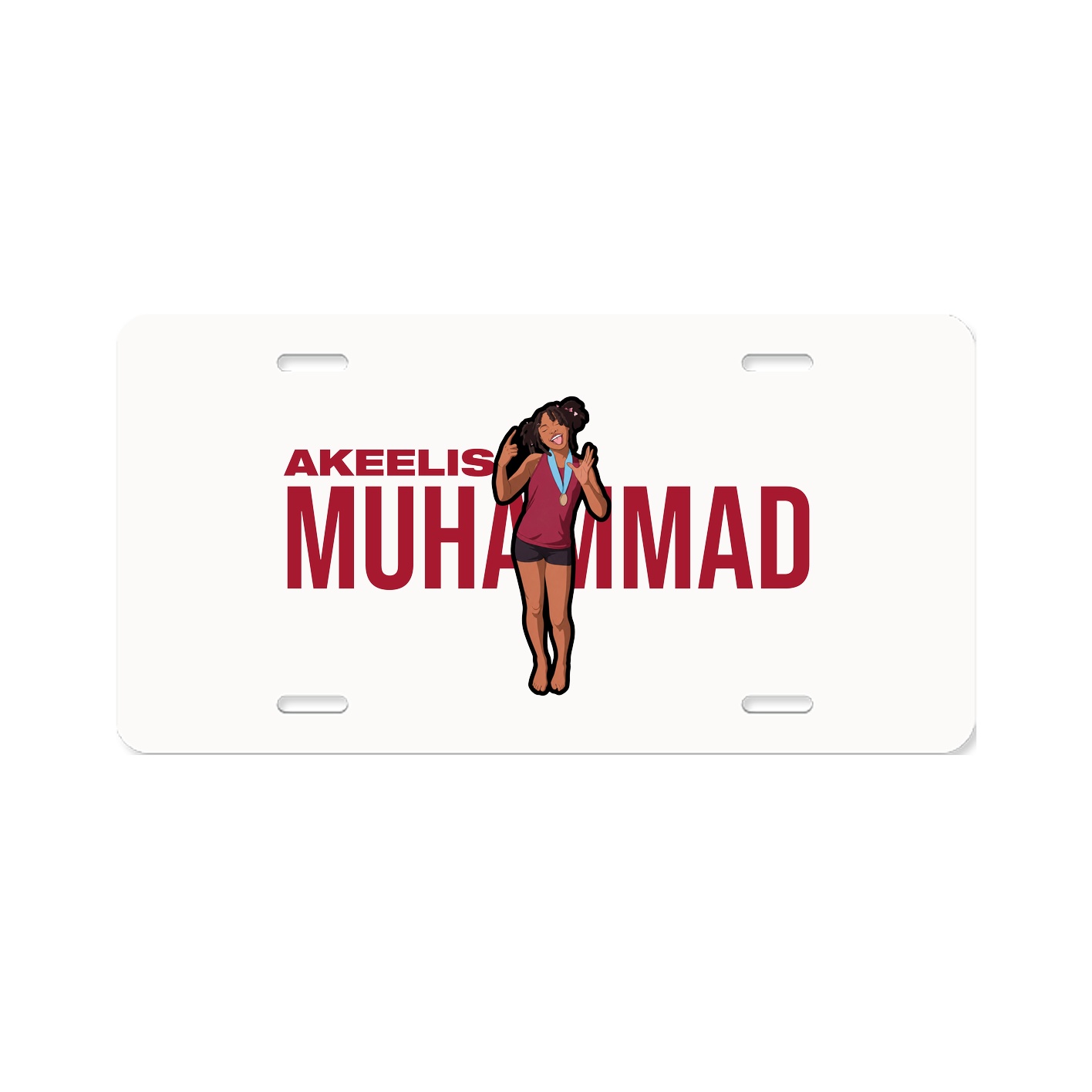 License Plate — Player Name in Classic