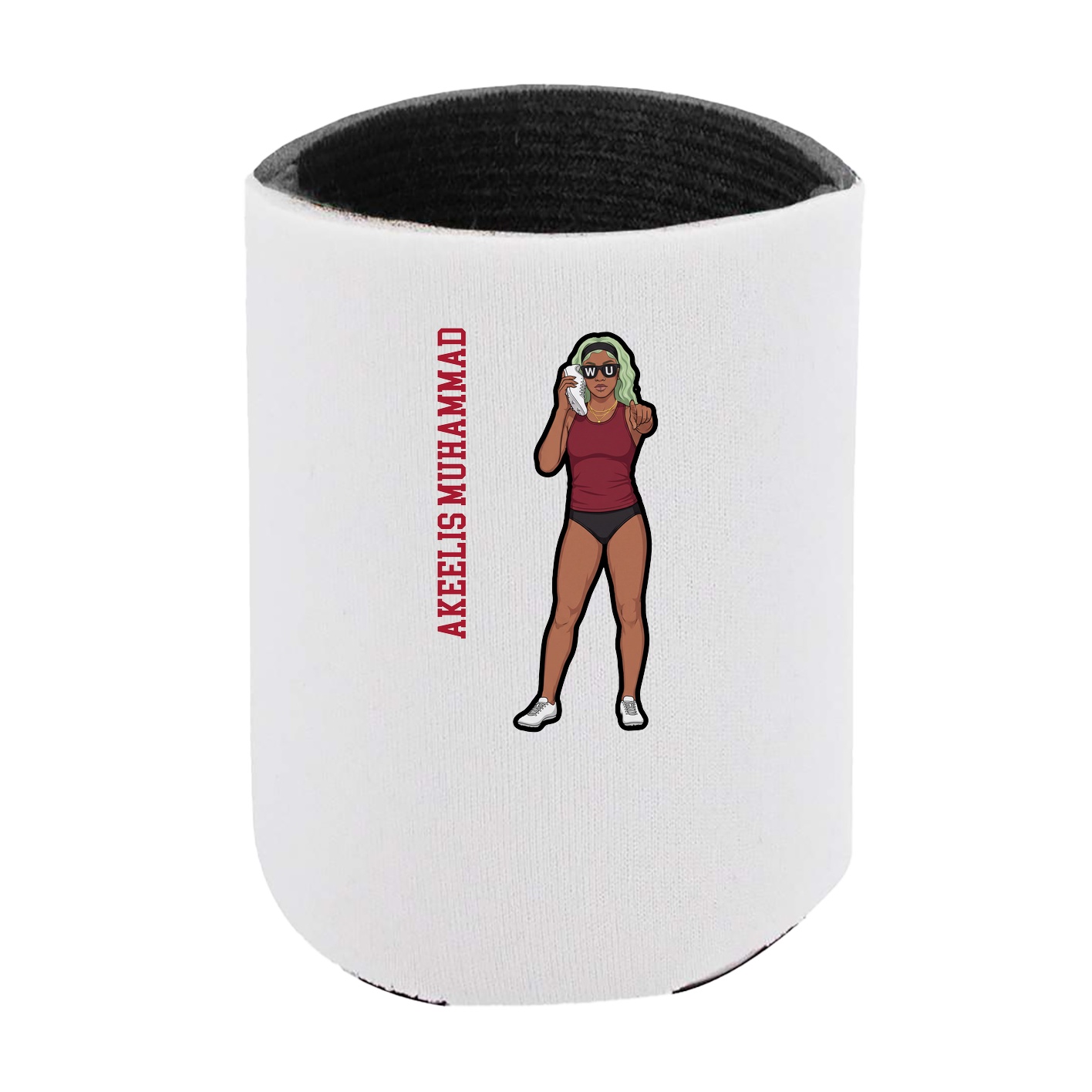 Can Holder — Name Vertical in White