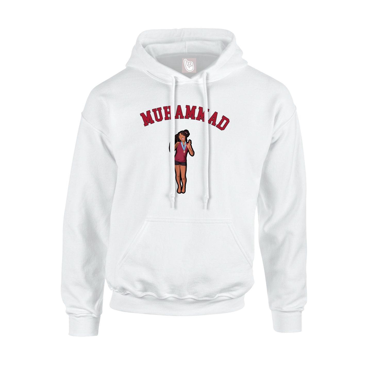 Youth Hoodie — Shirsey Arch in White