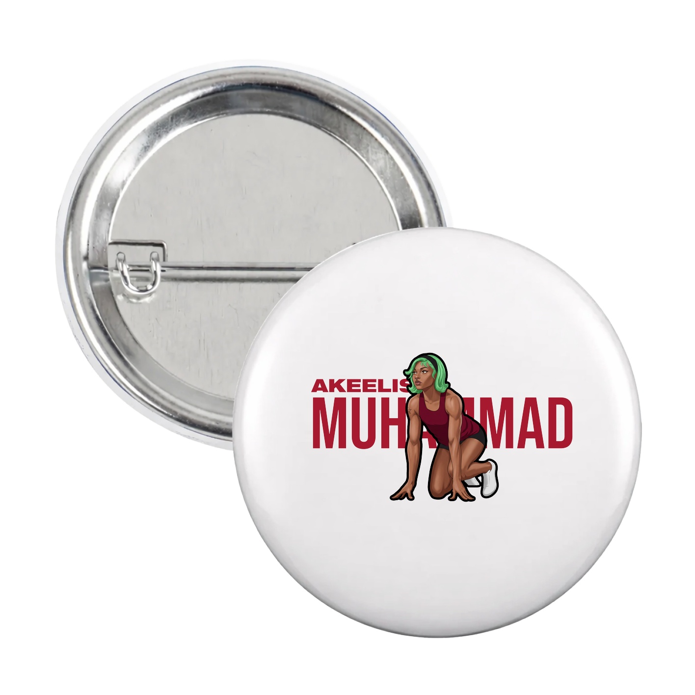 Game Day Button — Player Name in White