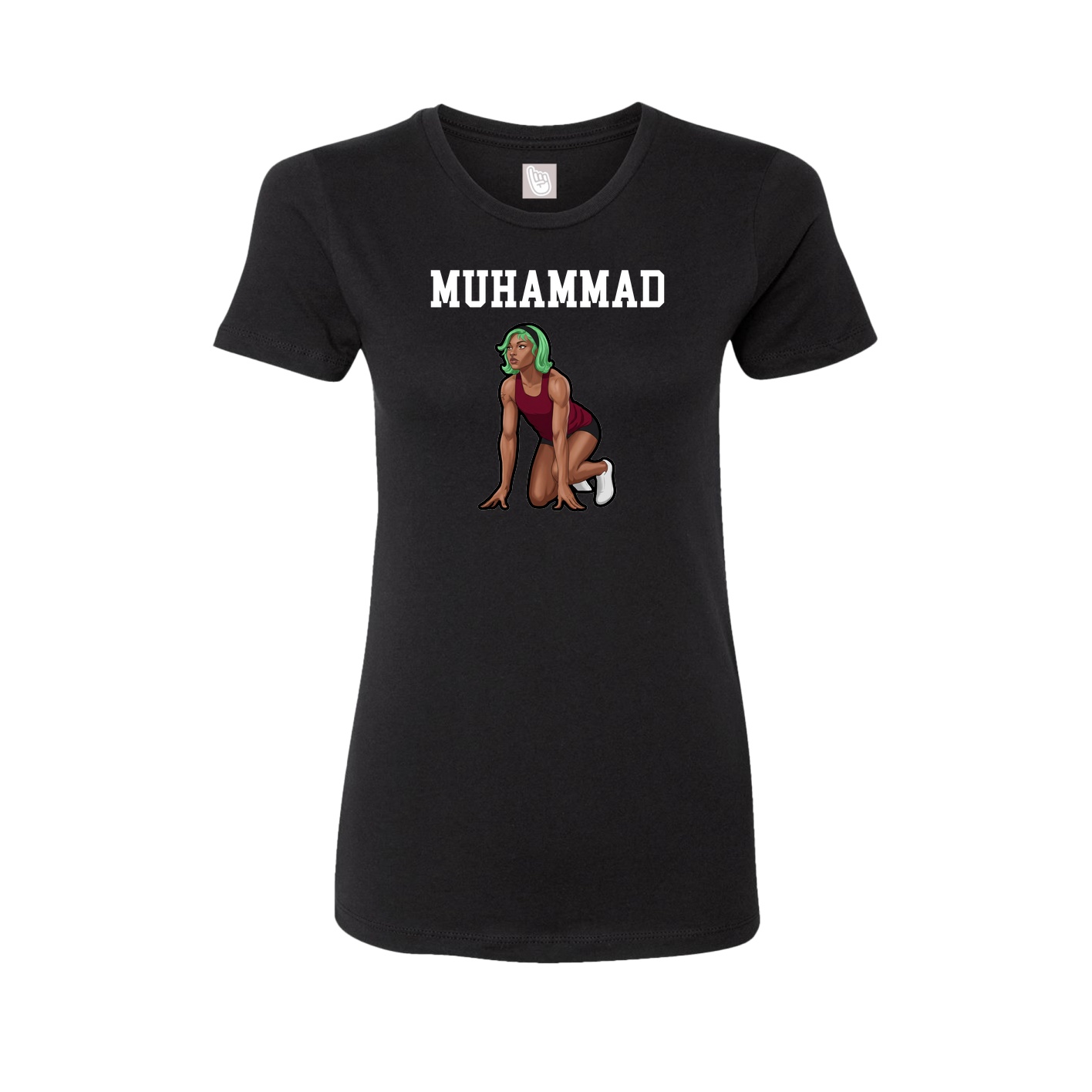 Fitted Women's Tee — Shirsey in Black