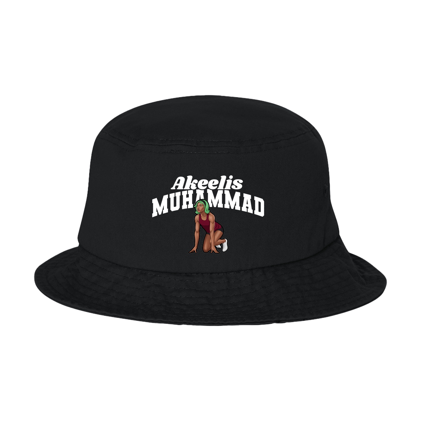 Bucket Cap — Signature Arch in Black