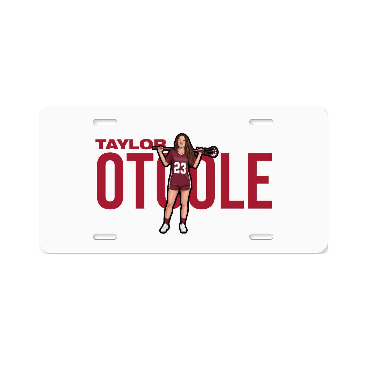 License Plate — Player Name in Classic
