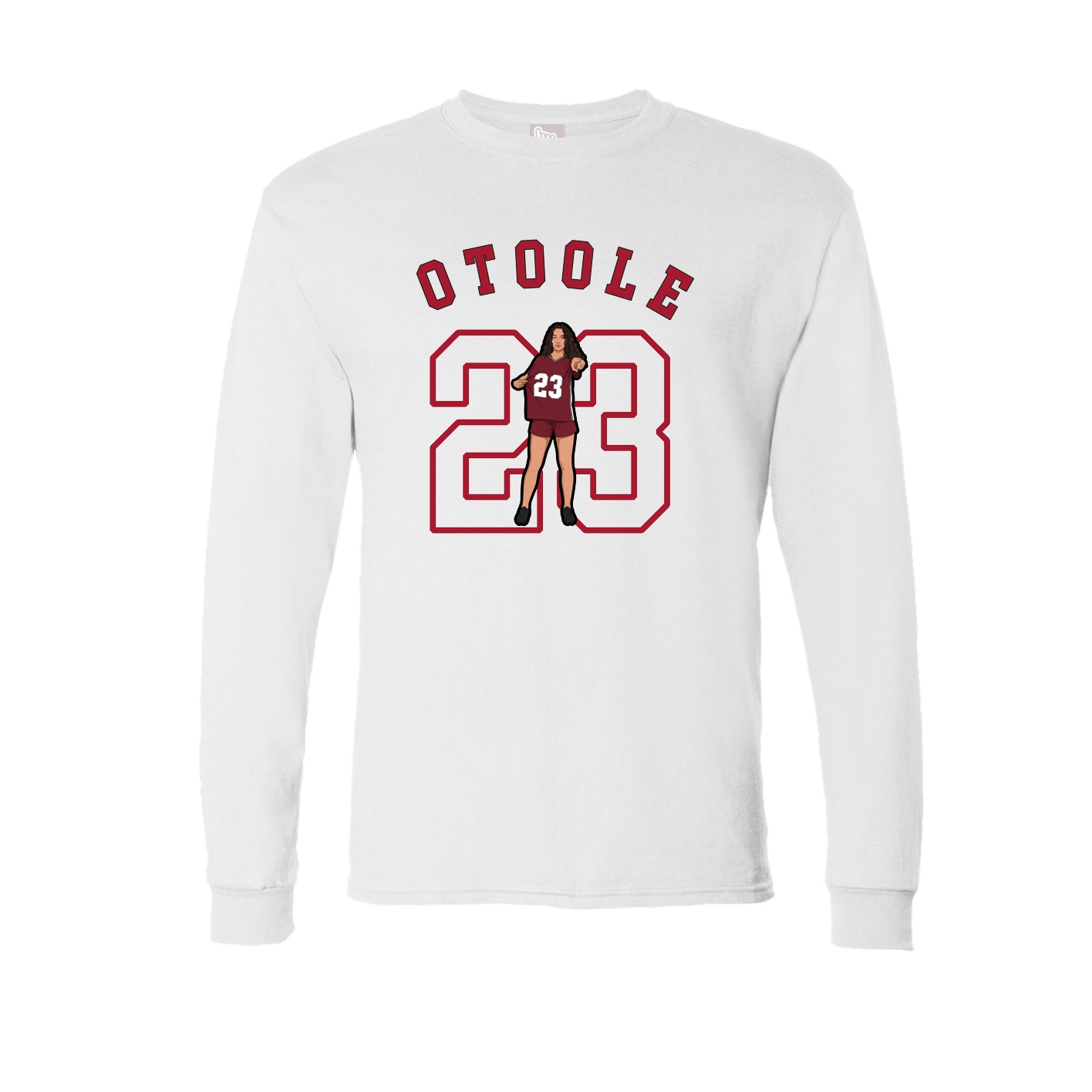 Long Sleeve Tee — Shirsey Arch in White