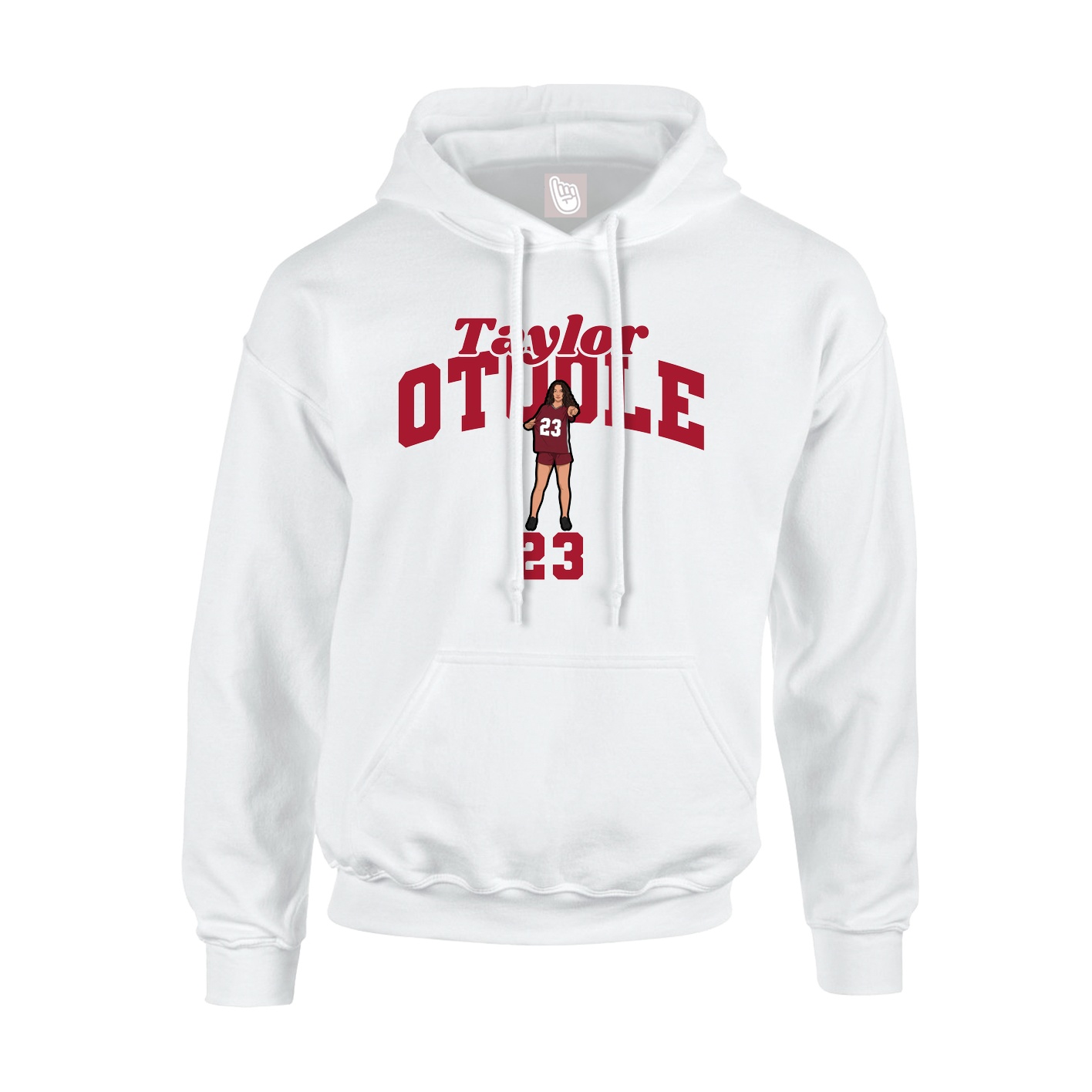 Hoodie — Signature Arch in White