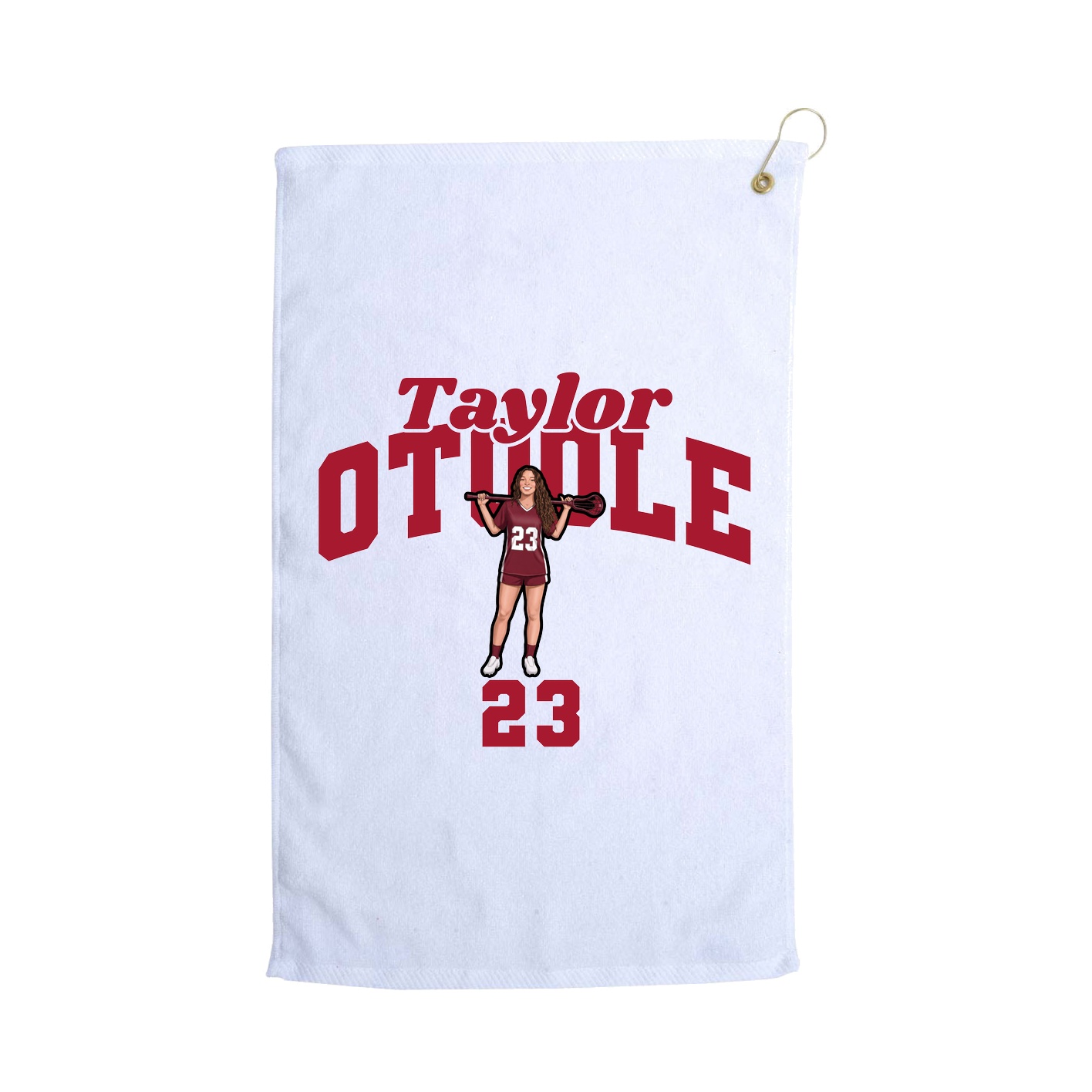 Golf Towel — Signature Arch in White